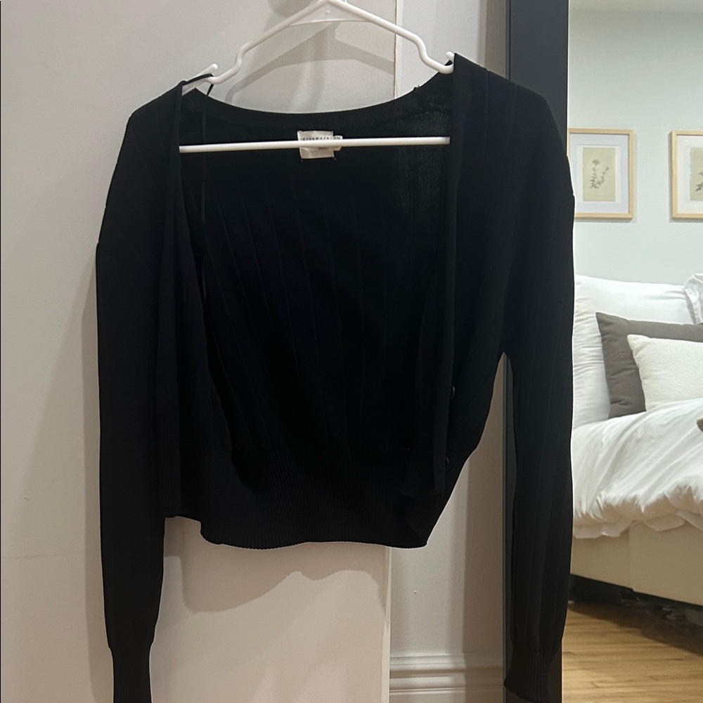 Women's Black Cardigan Sweater